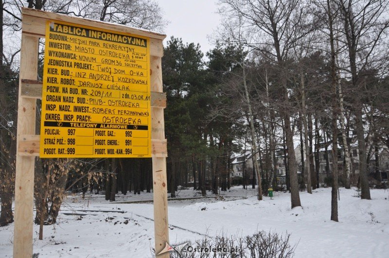 Las przy ulicy Bursztynowej zmienił się w plac budowy [19.I.2012] - zdjęcie #2 - eOstroleka.pl