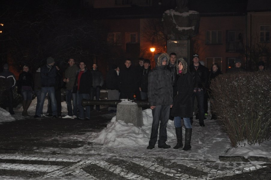 Pikieta przeciwko ACTA w Ostrołęce [25.I.2012] - zdjęcie #21 - eOstroleka.pl