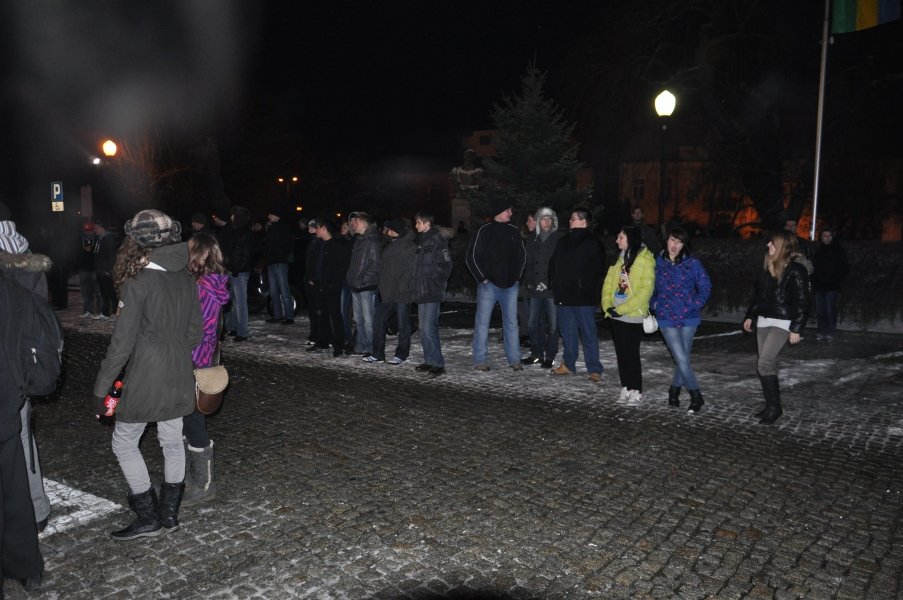 Pikieta przeciwko ACTA w Ostrołęce [25.I.2012] - zdjęcie #26 - eOstroleka.pl