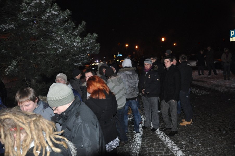 Pikieta przeciwko ACTA w Ostrołęce [25.I.2012] - zdjęcie #11 - eOstroleka.pl