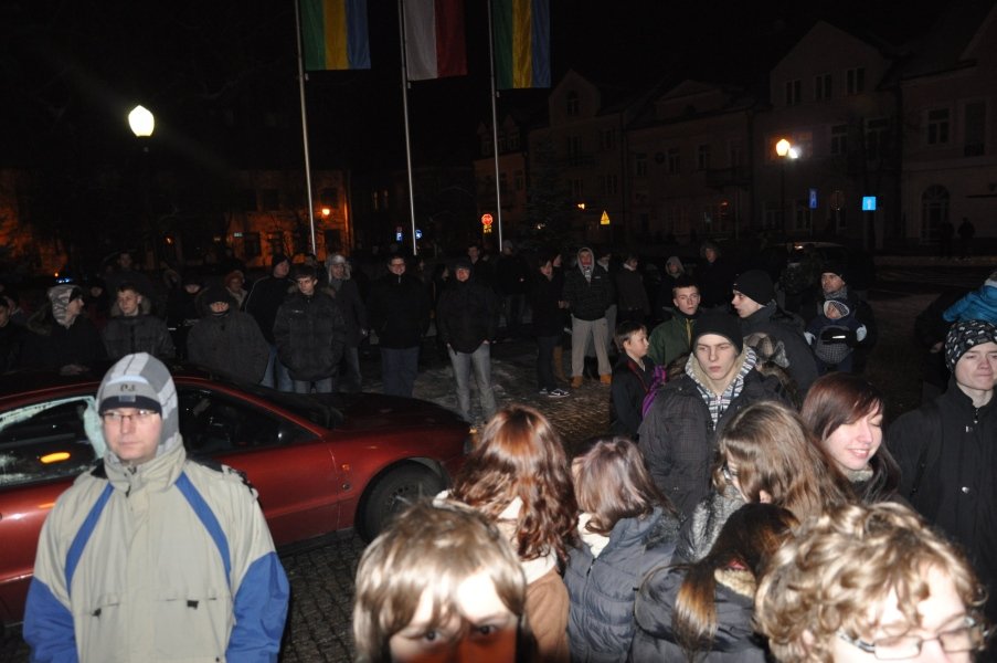 Pikieta przeciwko ACTA w Ostrołęce [25.I.2012] - zdjęcie #3 - eOstroleka.pl