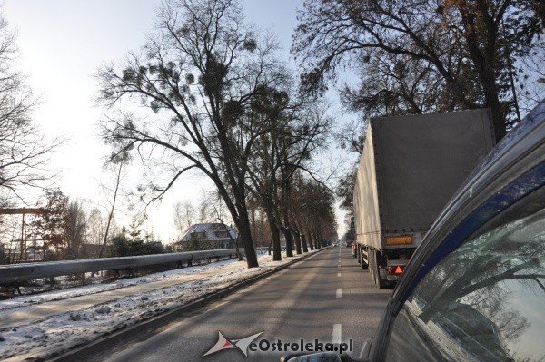 Protestujący kierowcy zakorkowali Ostrołękę [28.I.2012] - zdjęcie #3 - eOstroleka.pl