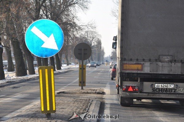 Protestujący kierowcy zakorkowali Ostrołękę [28.I.2012] - zdjęcie #4 - eOstroleka.pl