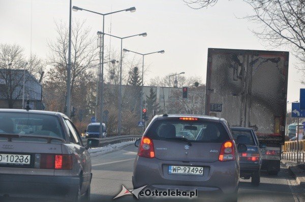 Protestujący kierowcy zakorkowali Ostrołękę [28.I.2012] - zdjęcie #5 - eOstroleka.pl