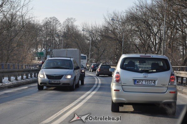 Protestujący kierowcy zakorkowali Ostrołękę [28.I.2012] - zdjęcie #10 - eOstroleka.pl