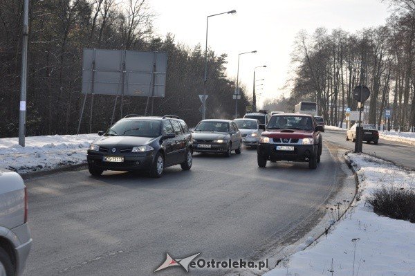 Protestujący kierowcy zakorkowali Ostrołękę [28.I.2012] - zdjęcie #15 - eOstroleka.pl