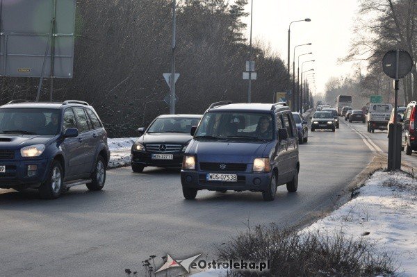 Protestujący kierowcy zakorkowali Ostrołękę [28.I.2012] - zdjęcie #16 - eOstroleka.pl