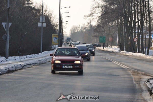Protestujący kierowcy zakorkowali Ostrołękę [28.I.2012] - zdjęcie #20 - eOstroleka.pl