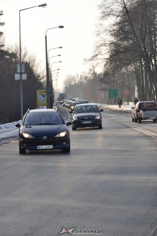 Protestujący kierowcy zakorkowali Ostrołękę [28.I.2012] - zdjęcie #21 - eOstroleka.pl