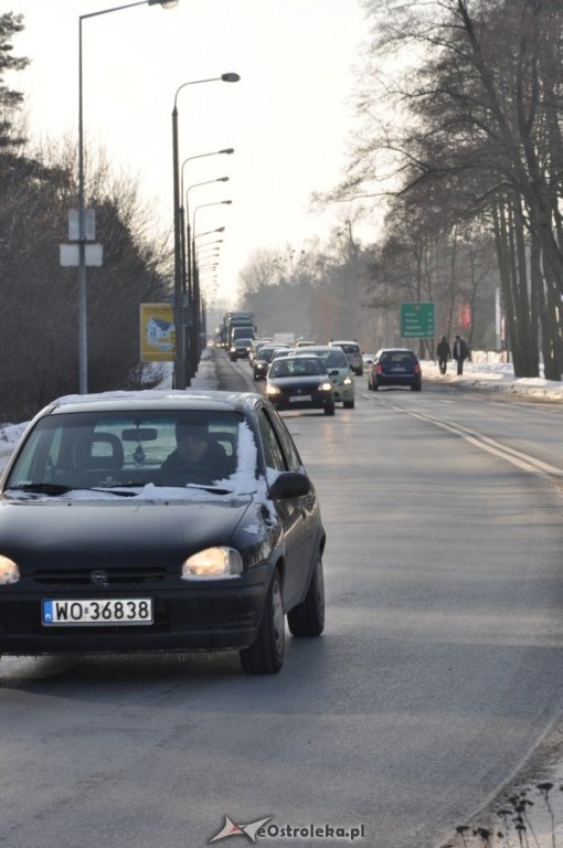 Protestujący kierowcy zakorkowali Ostrołękę [28.I.2012] - zdjęcie #24 - eOstroleka.pl
