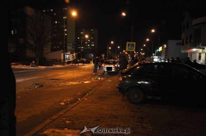 Kolizja 3 aut na ul. Goworowskiej i Jana Pawła II [07.02.2012] - zdjęcie #17 - eOstroleka.pl