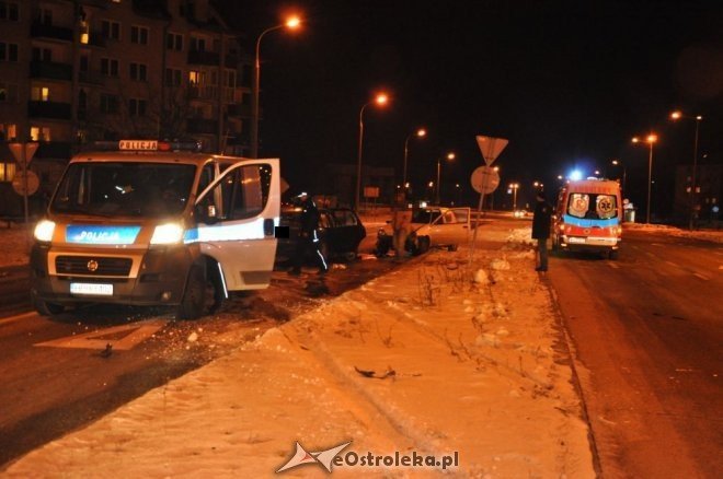 Kolizja 3 aut na ul. Goworowskiej i Jana Pawła II [07.02.2012] - zdjęcie #10 - eOstroleka.pl