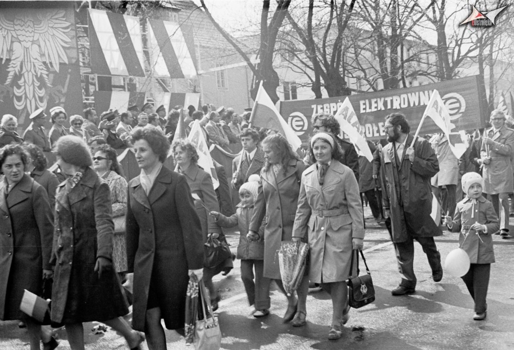 Pochody 1-majowe w Ostrołęce 1958 - 1980 - zdjęcie #148 - eOstroleka.pl