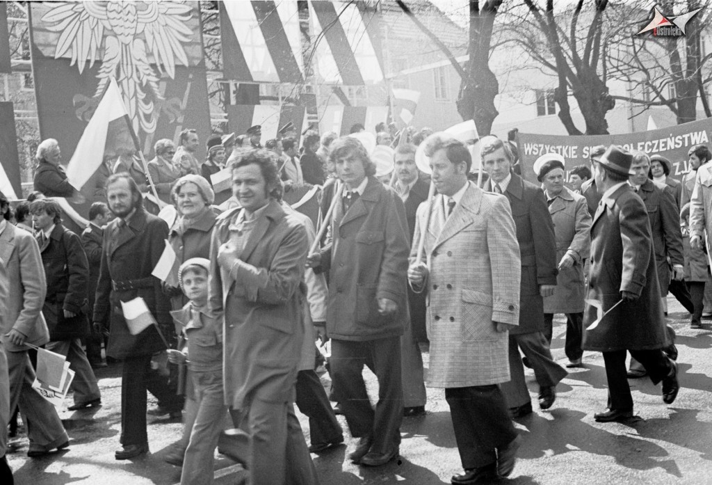 Pochody 1-majowe w Ostrołęce 1958 - 1980 - zdjęcie #144 - eOstroleka.pl