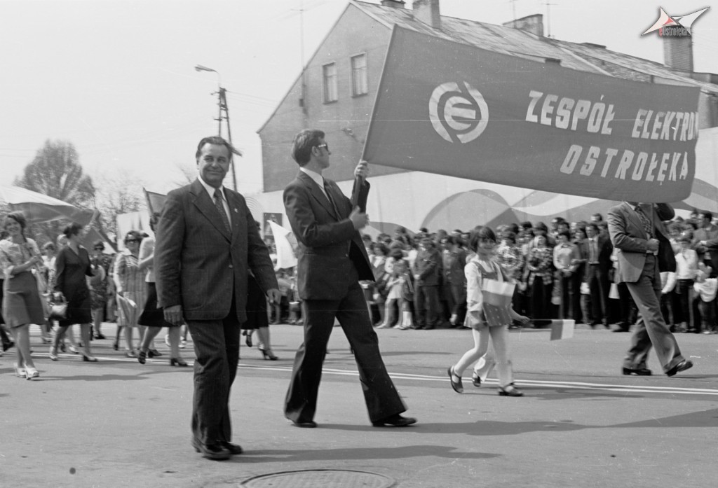 Pochody 1-majowe w Ostrołęce 1958 - 1980 - zdjęcie #130 - eOstroleka.pl