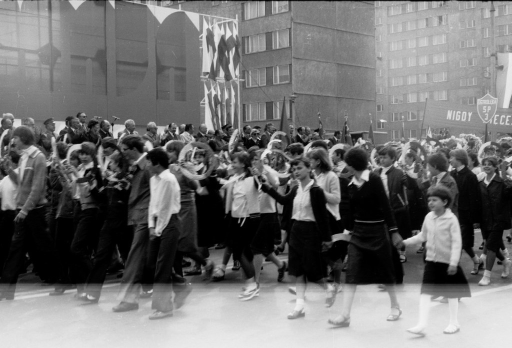 Pochody 1-majowe w Ostrołęce 1958 - 1980 - zdjęcie #33 - eOstroleka.pl