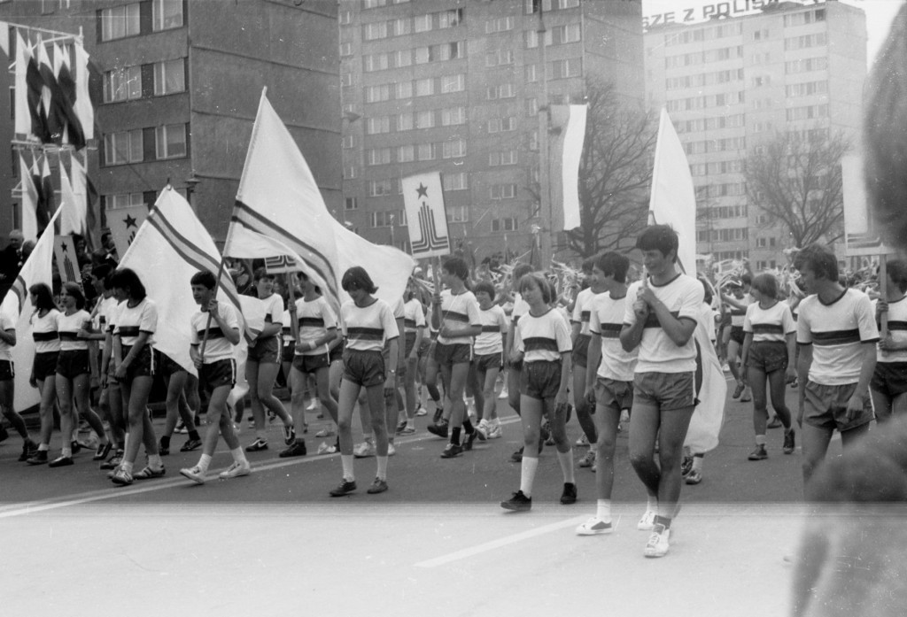 Pochody 1-majowe w Ostrołęce 1958 - 1980 - zdjęcie #31 - eOstroleka.pl