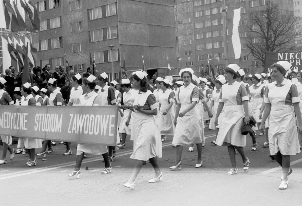 Pochody 1-majowe w Ostrołęce 1958 - 1980 - zdjęcie #15 - eOstroleka.pl