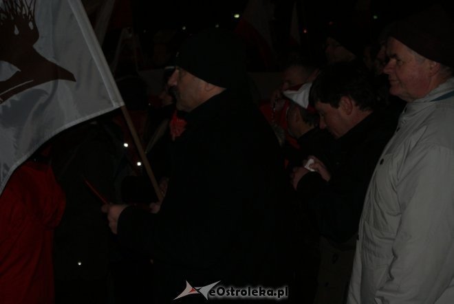 Protest przeciw podwyższaniu wieku emerytalnego: „Rządowi trzeba pokazać czerwoną kartkę”  [14 III 2012] - zdjęcie #11 - eOstroleka.pl