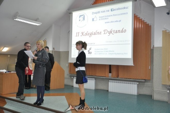 II Kolegialne Dyktando w ZKN roztrzygnięte [16.III.2012] - zdjęcie #7 - eOstroleka.pl