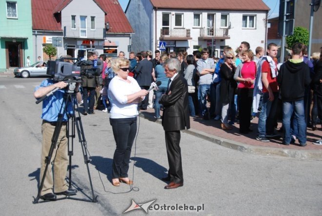 Różan: Protest w obronie zwolnionego dyrektora GOUK [14.05.2012] - zdjęcie #7 - eOstroleka.pl