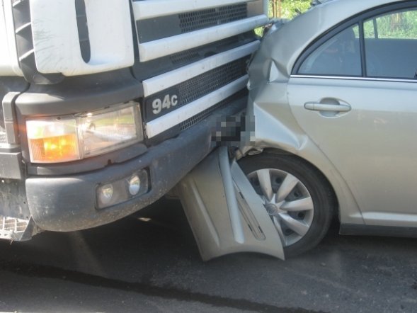 Wypadek na ulicy Kolejowej [18 VI 2012] - zdjęcie #8 - eOstroleka.pl