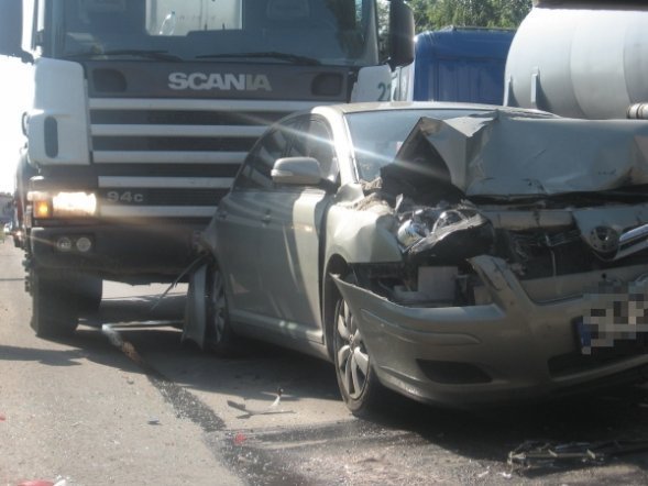 Wypadek na ulicy Kolejowej [18 VI 2012] - zdjęcie #12 - eOstroleka.pl