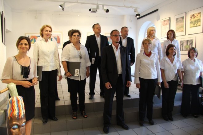 Wernisaż wystawy Jurgena Steinemanna w w Galerii Ostrołęka [2 VIII 2012] - zdjęcie #21 - eOstroleka.pl