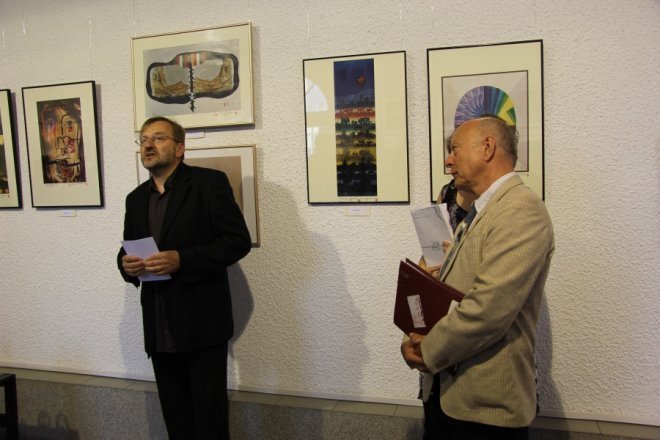 Wernisaż wystawy Jurgena Steinemanna w w Galerii Ostrołęka [2 VIII 2012] - zdjęcie #34 - eOstroleka.pl