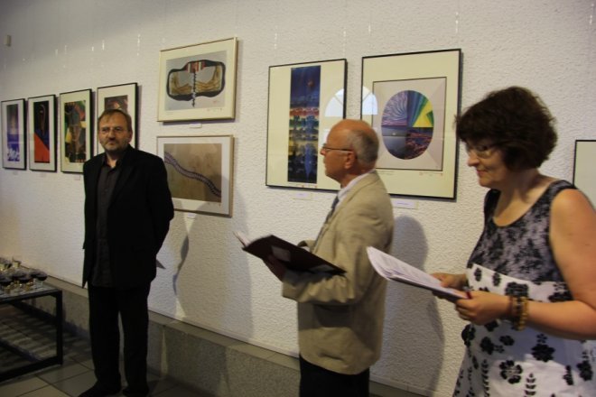 Wernisaż wystawy Jurgena Steinemanna w w Galerii Ostrołęka [2 VIII 2012] - zdjęcie #3 - eOstroleka.pl