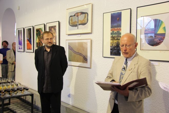 Wernisaż wystawy Jurgena Steinemanna w w Galerii Ostrołęka [2 VIII 2012] - zdjęcie #42 - eOstroleka.pl