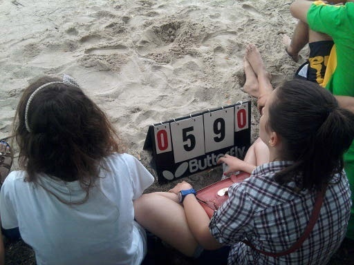 Różan: Turniej siatkówki plażowej [3.08.2012] - zdjęcie #2 - eOstroleka.pl