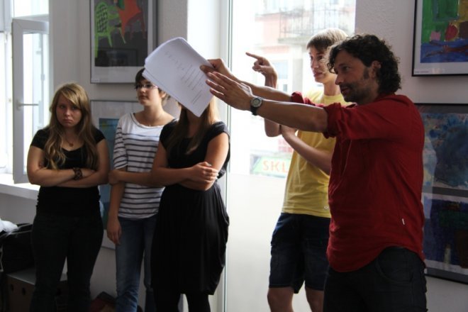 Ostatni dzień warsztatów teatralnych z Leszkiem Zduniem [9 VIII 2012] - zdjęcie #9 - eOstroleka.pl
