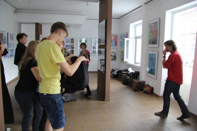 Ostatni dzień warsztatów teatralnych z Leszkiem Zduniem [9 VIII 2012] - zdjęcie #7 - eOstroleka.pl