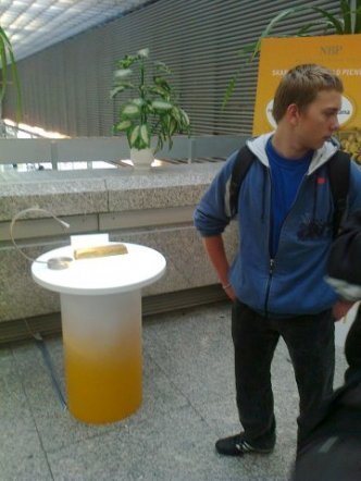 Młodzież z ZSZ 3 w Ostrołęce odwiedziła Narodowy Bank Polski [9 X 2012] - zdjęcie #5 - eOstroleka.pl