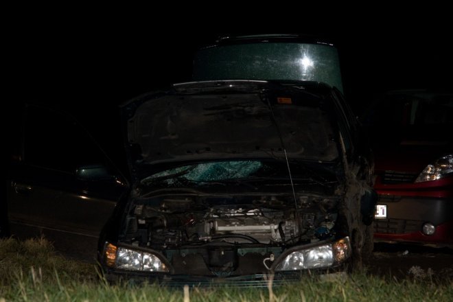 Tragiczny wypadek w Ponikwi Małej: Kierowca hondy poniósł śmierć na miejscu [6 Xi 2012]  - zdjęcie #3 - eOstroleka.pl