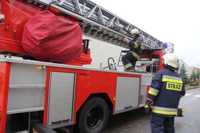 Ćwiczenia przeciwpożarowe w Stora Enso [8 XI 2012] - zdjęcie #12 - eOstroleka.pl