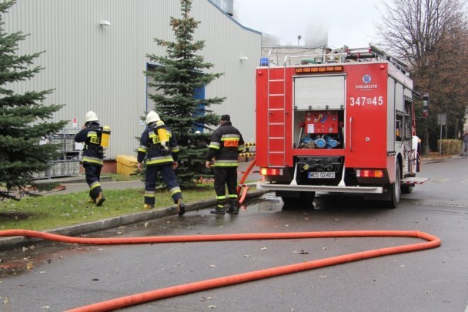 Ćwiczenia przeciwpożarowe w Stora Enso [8 XI 2012] - zdjęcie #33 - eOstroleka.pl