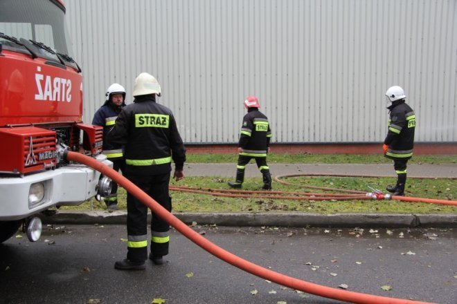 Ćwiczenia przeciwpożarowe w Stora Enso [8 XI 2012] - zdjęcie #17 - eOstroleka.pl