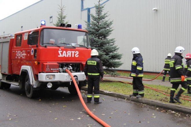 Ćwiczenia przeciwpożarowe w Stora Enso [8 XI 2012] - zdjęcie #19 - eOstroleka.pl