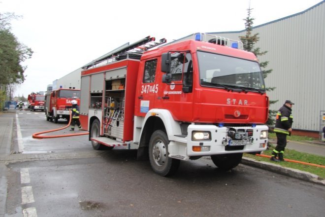 Ćwiczenia przeciwpożarowe w Stora Enso [8 XI 2012] - zdjęcie #22 - eOstroleka.pl