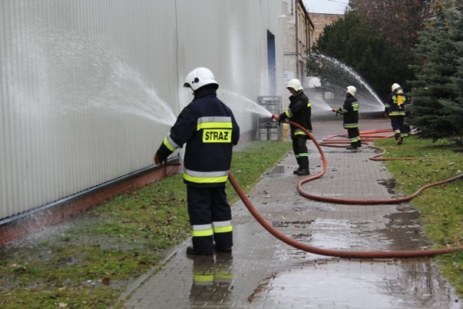 Ćwiczenia przeciwpożarowe w Stora Enso [8 XI 2012] - zdjęcie #24 - eOstroleka.pl