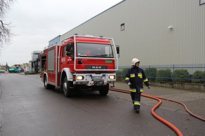 Ćwiczenia przeciwpożarowe w Stora Enso [8 XI 2012] - zdjęcie #22 - eOstroleka.pl