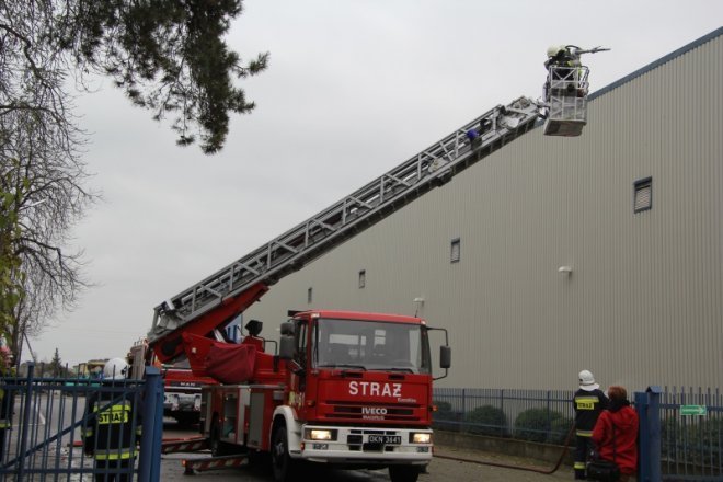 Ćwiczenia przeciwpożarowe w Stora Enso [8 XI 2012] - zdjęcie #31 - eOstroleka.pl