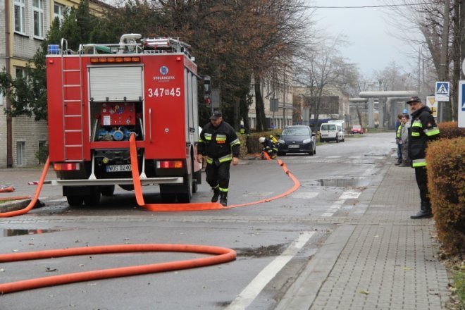 Ćwiczenia przeciwpożarowe w Stora Enso [8 XI 2012] - zdjęcie #14 - eOstroleka.pl