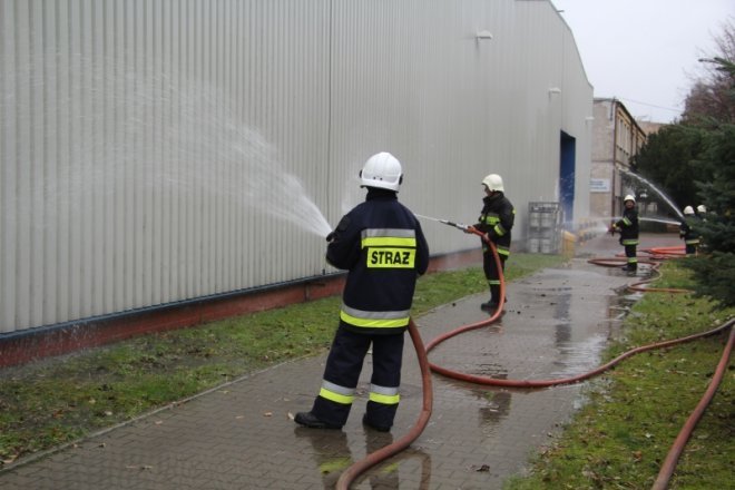 Ćwiczenia przeciwpożarowe w Stora Enso [8 XI 2012] - zdjęcie #38 - eOstroleka.pl