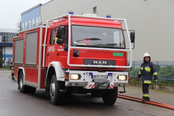 Ćwiczenia przeciwpożarowe w Stora Enso [8 XI 2012] - zdjęcie #8 - eOstroleka.pl