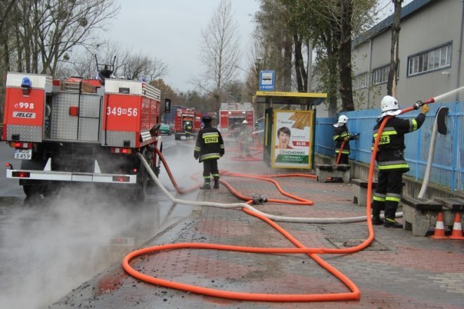 Ćwiczenia przeciwpożarowe w Stora Enso [8 XI 2012] - zdjęcie #4 - eOstroleka.pl