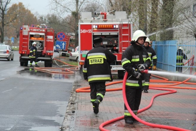 Ćwiczenia przeciwpożarowe w Stora Enso [8 XI 2012] - zdjęcie #48 - eOstroleka.pl