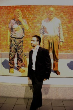 Wernisaż wystawy „Oto człowiek” - Radosława Jastrzębskiego [8 XI 2012] - zdjęcie #4 - eOstroleka.pl